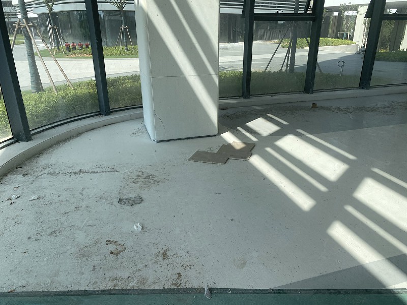 无机纹理洞石工程案例-地面区域